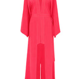 Monochrome - Raspberry Maxi Split Kaftan