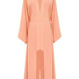 Monochrome - Apricot Maxi Split Kaftan