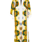 Siciliana - Margherita Maxi Split Kaftan (Off-White)