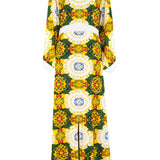 Siciliana - Margherita Maxi Split Kaftan (Off-White)