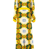 Siciliana - Margherita Maxi Split Kaftan (Yellow)