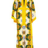 Siciliana - Margherita Maxi Split Kaftan (Yellow)