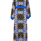 Siciliana - Dalia Maxi Split Kaftan (Royal Blue)