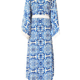 Siciliana - Azzurro Flow Maxi Split Kaftan (Off-White)