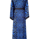 Siciliana - Nero Blu Maxi Split Kaftan (Black)