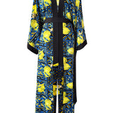 Siciliana - Limone Notte Maxi Split Kaftan (Black)