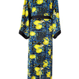 Siciliana - Limone Notte Maxi Split Kaftan (Black)