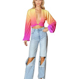 Ombré - Love Cropped Blouse