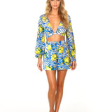 Siciliana - Amalfi Bloom Havana Shorts