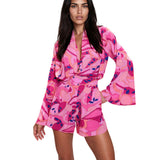 Riviera Vibrante - Rosa Riviera Cropped Shirt