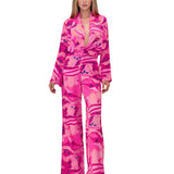 Riviera Vibrante - Rosa Riviera Cropped Shirt