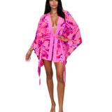 Riviera Vibrante - Rosa Riviera Kimono (Dusty Pink)