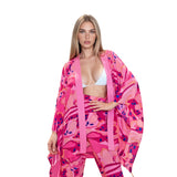 Riviera Vibrante - Rosa Riviera Kimono (Dusty Pink)