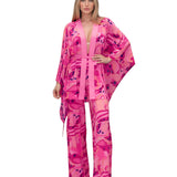 Riviera Vibrante - Rosa Riviera Kimono (Dusty Pink)