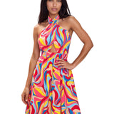 Riviera Vibrante - Capri Swirl Vera Dress