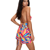 Riviera Vibrante - Capri Swirl Havana Shorts