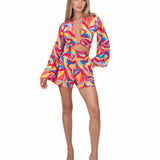 Riviera Vibrante - Capri Swirl Havana Shorts