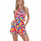 Riviera Vibrante - Capri Swirl Triangle Top