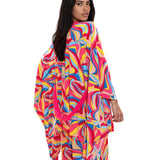 Riviera Vibrante - Capri Swirl Kimono (Pink)