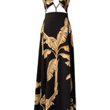 Jungle - Gold Palm Rio Dress