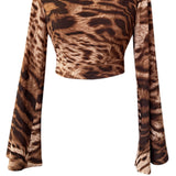 Safari – African Cat Riviera Crop Top