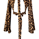 Safari – Brown Leopard Riviera Crop Top