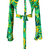 Jungle – Monstera Yellow Riviera Crop Top
