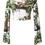 Tropics - Jaguar Riviera Crop Top
