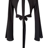 Monochrome - Black Riviera Crop Top