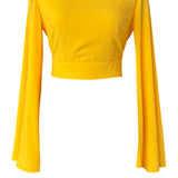 Monochrome – Yellow Riviera Crop Top