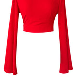 Monochrome – Red Riviera Crop Top