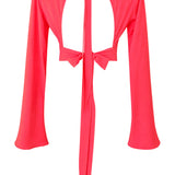 Monochrome - Raspberry Riviera Crop Top
