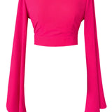 Monochrome - Hot Pink Riviera Crop Top