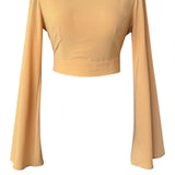 Monochrome – Beige Riviera Crop Top