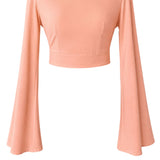 Monochrome - Apricot Riviera Crop Top