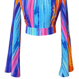 Tribal – Waterfall Riviera Crop Top