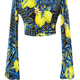 Siciliana – Limone Notte Riviera Crop Top
