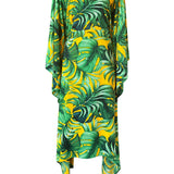 Jungle – Monstera Yellow Santorini Dress