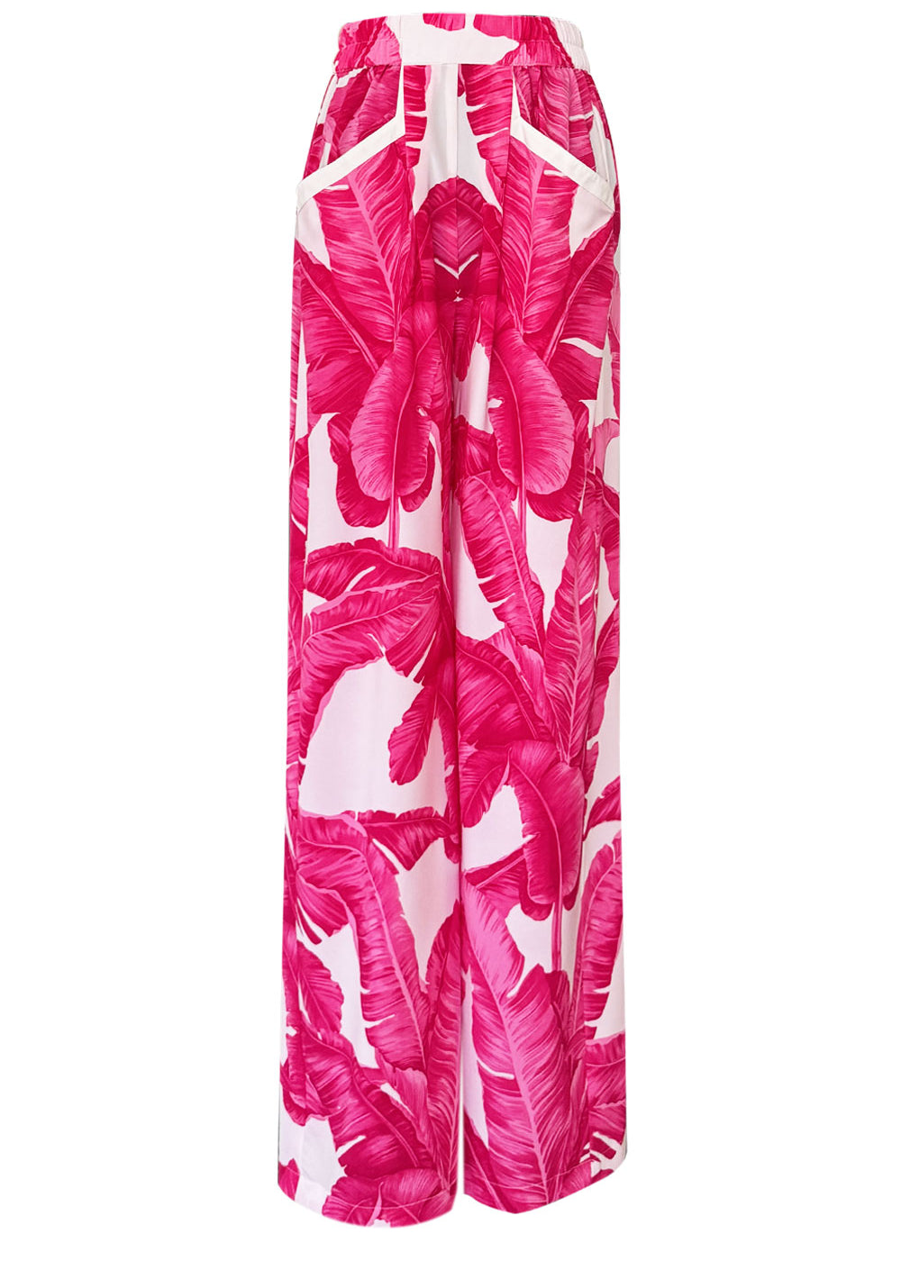 Jungle - Pink Palm Pants (Off-White)