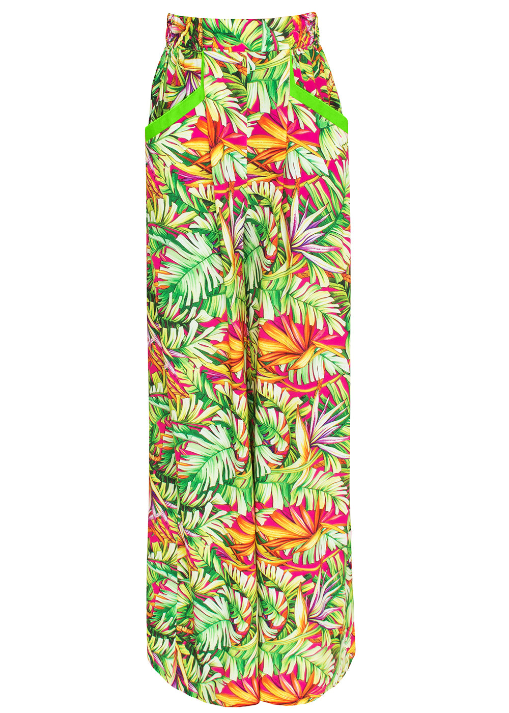 Tropics - Jungle Paradise Pants (Neon Green)