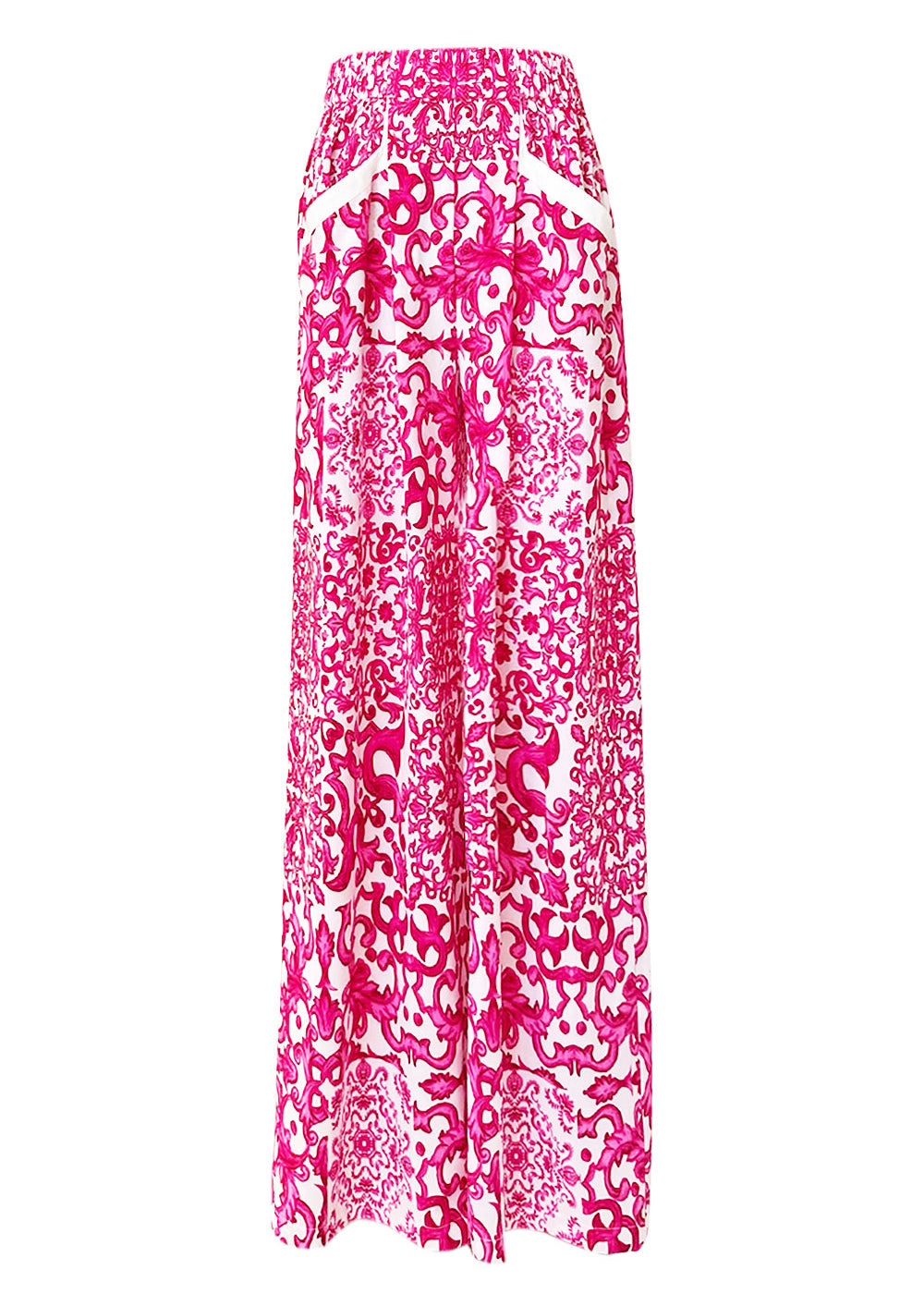 Siciliana – Sicilia Fuchsia Pants (Off-White)