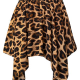 Safari - Brown Leopard Capri Skort