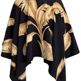 Jungle - Gold Palm Capri Skort