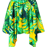 Jungle - Monstera Yellow Capri Skort