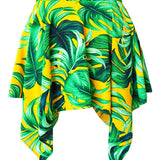 Jungle - Monstera Yellow Capri Skort
