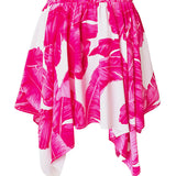 Jungle - Pink Palm Capri Skort