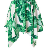 Jungle - Green Palm Capri Skort