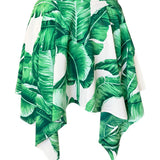 Jungle - Green Palm Capri Skort