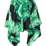 Jungle - Black Palm Capri Skort