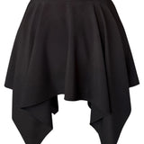 Monochrome - Black Capri Skort